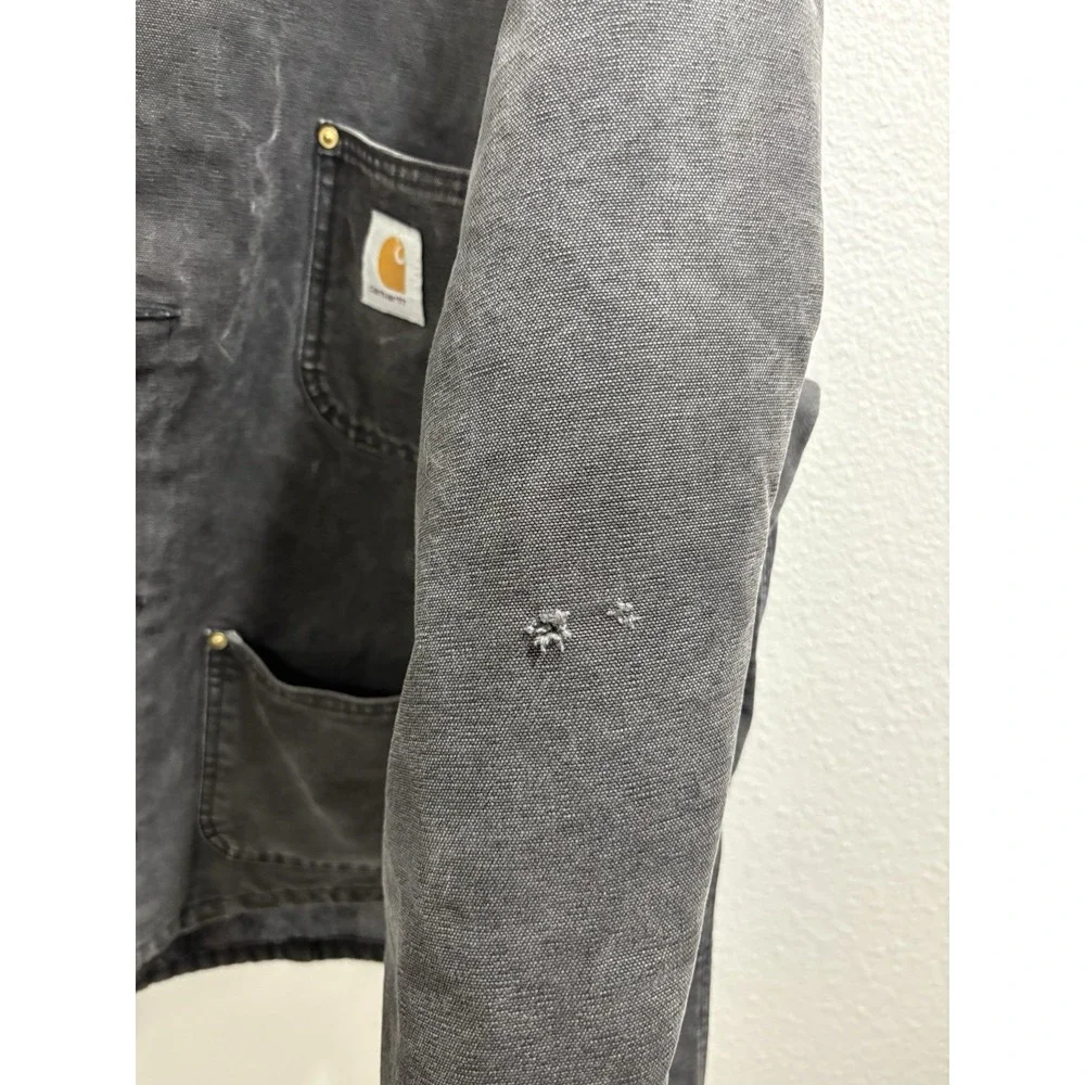 VINTAGE Carhartt Men Jacket 54 3X Blanket Wool Lined Chore Coat Detroit C001 90s